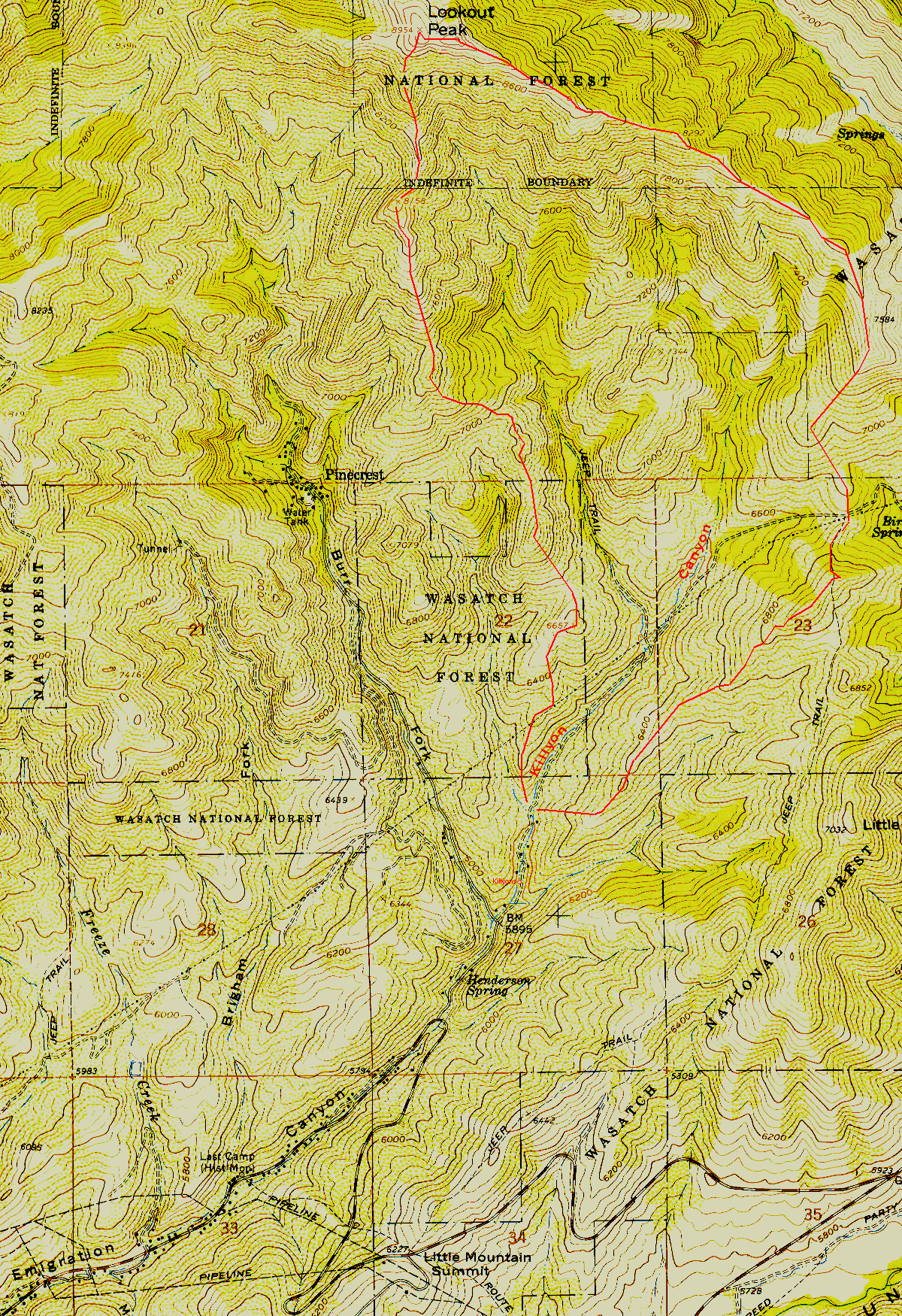 click to see USGS topo map, shrunk to half size