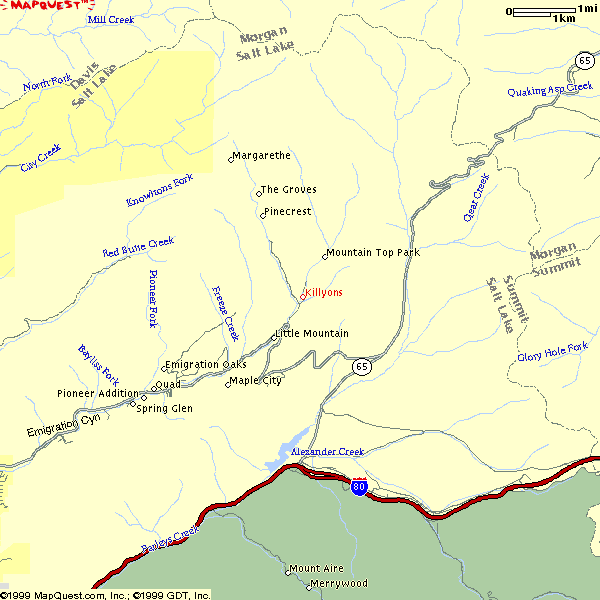 Click to see 1800-Foot MapQuest Map